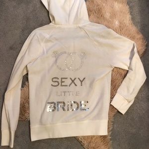 Sexy Little Bride White Hoodie